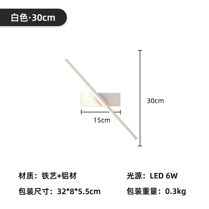 Designer Linear Wall Sconce – Modern LED Linear for Bathroom, Bedroom & Bedside | Aurelle Halo by Evenlyr