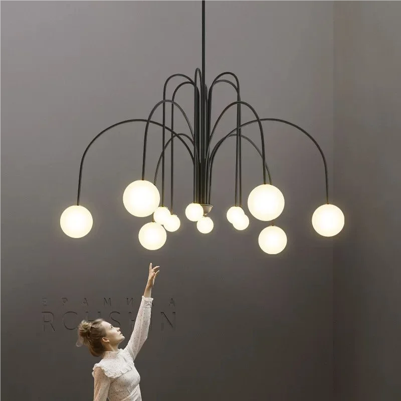 Fabric Chandelier – Nordic Minimalist for Living Room, Restaurant & Café | Virelle Arc by Evenlyr