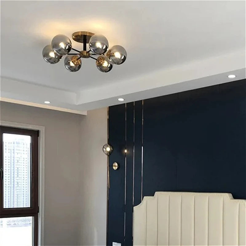 Glass Pendant Light – Modern LED for Bedroom & Bedside, Restaurant & Café | Virelle Crest by Evenlyr