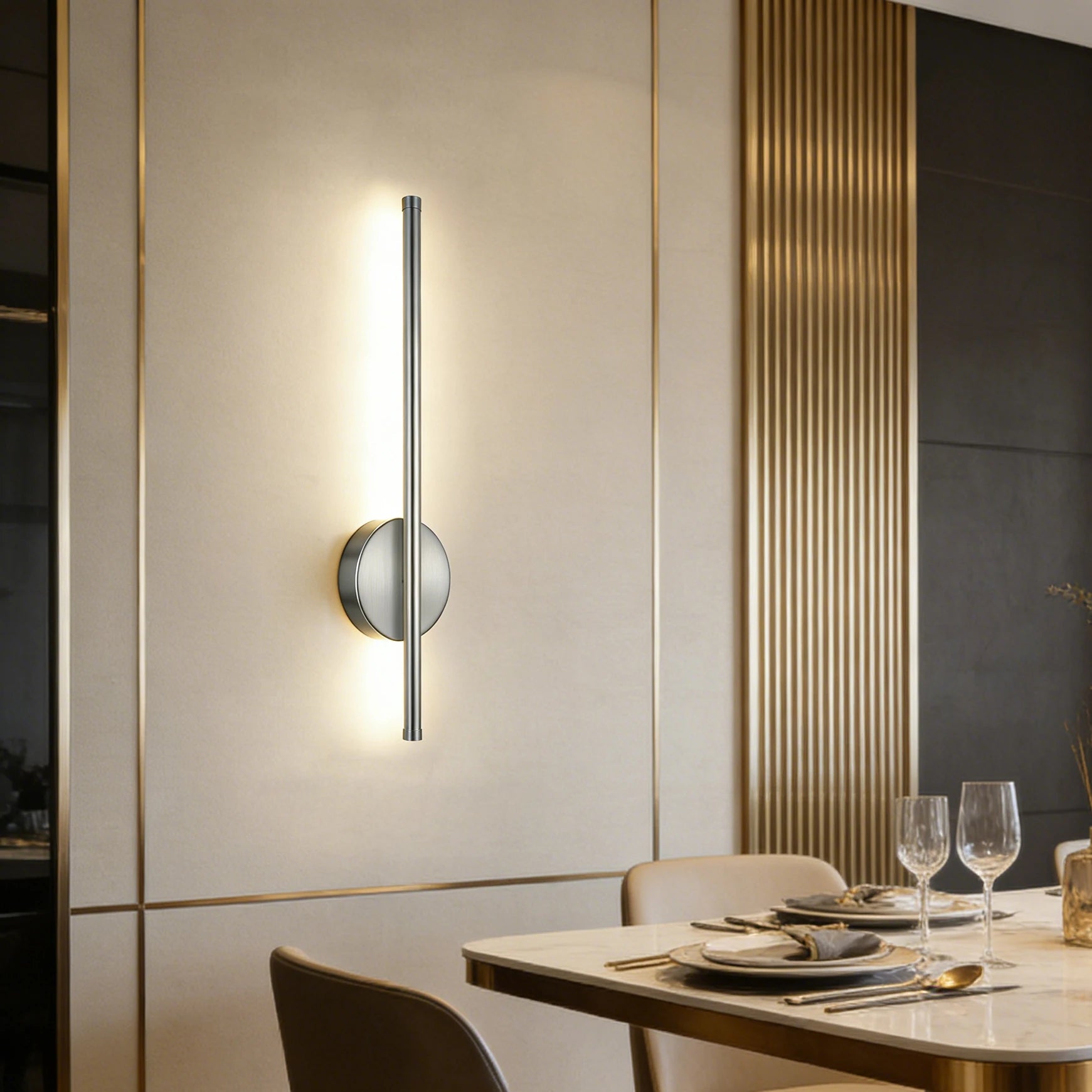 Belluno Rechargeable Modern Wall Sconce for Bedroom – Dimmable