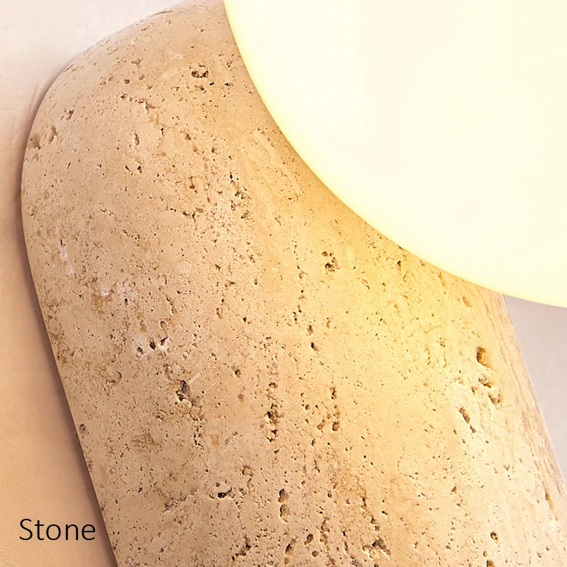 Neroli Wabi-Sabi LED Wall Sconce for Bedroom – Japanese Style – detail view 5