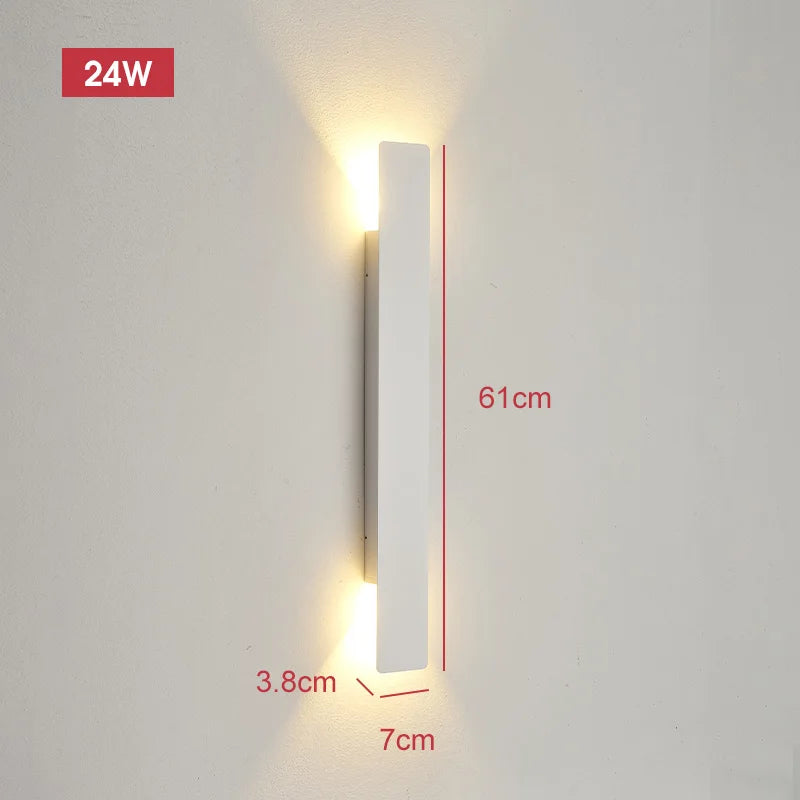 Caspian 18W Strip Outdoor Wall Light for Exterior Wall – Aluminum – detail view 7