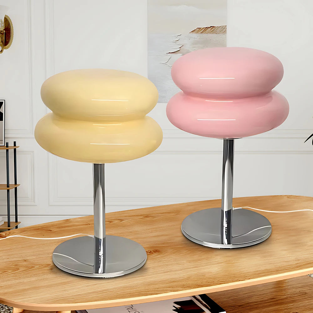 Ceramic & Glass Table Lamp – Nordic Modern Dimmable LED for Bedside, Desk & Office, Restaurant Table | Ilyra Petal by Evenlyr