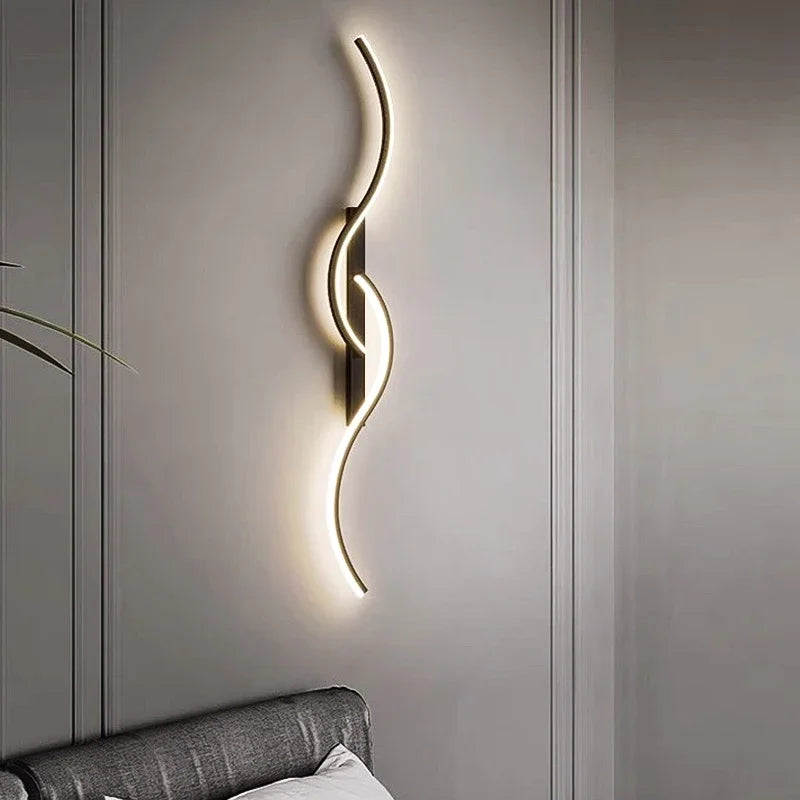 Cora Sculpt Aluminum Wall Sconce – Dimmable – product detail 3