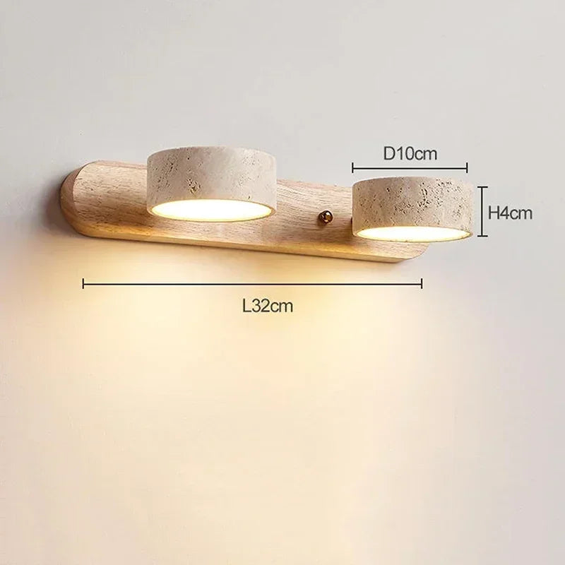 Metal Round Wall Sconce – Wabi-Sabi Japanese LED for Bathroom | Oriana Arc by Evenlyr