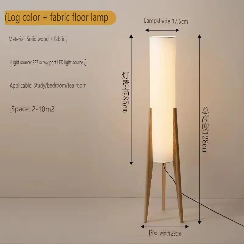 Solis Facet Bamboo and Wood Floor Lamp – Dimmable – product detail 8