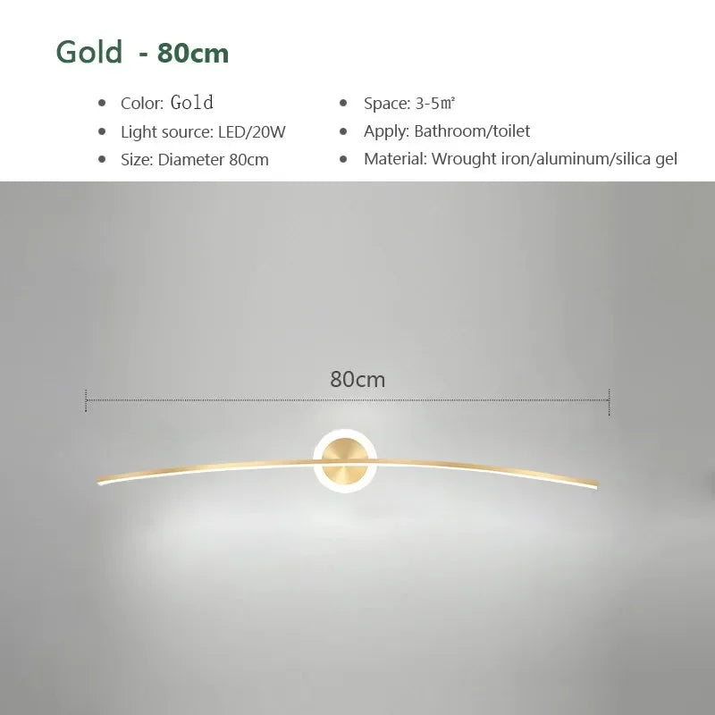 Metal Wall Sconce – Modern LED for Bathroom, Bedroom & Bedside, Living Room | Selene Orbit by Evenlyr