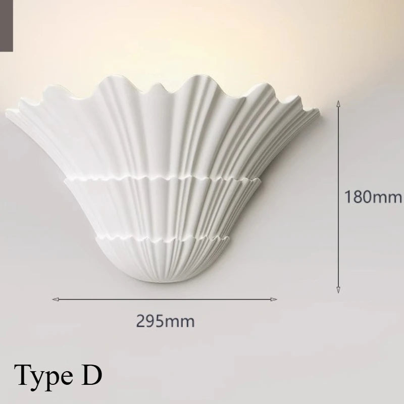 Ilaria Personalized Gypsum Wall Sconce for Hallway – Minimalist