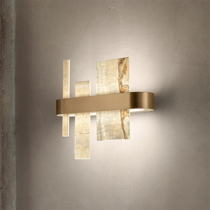 Amaris Halo Alabaster Pendant Light – product view 6