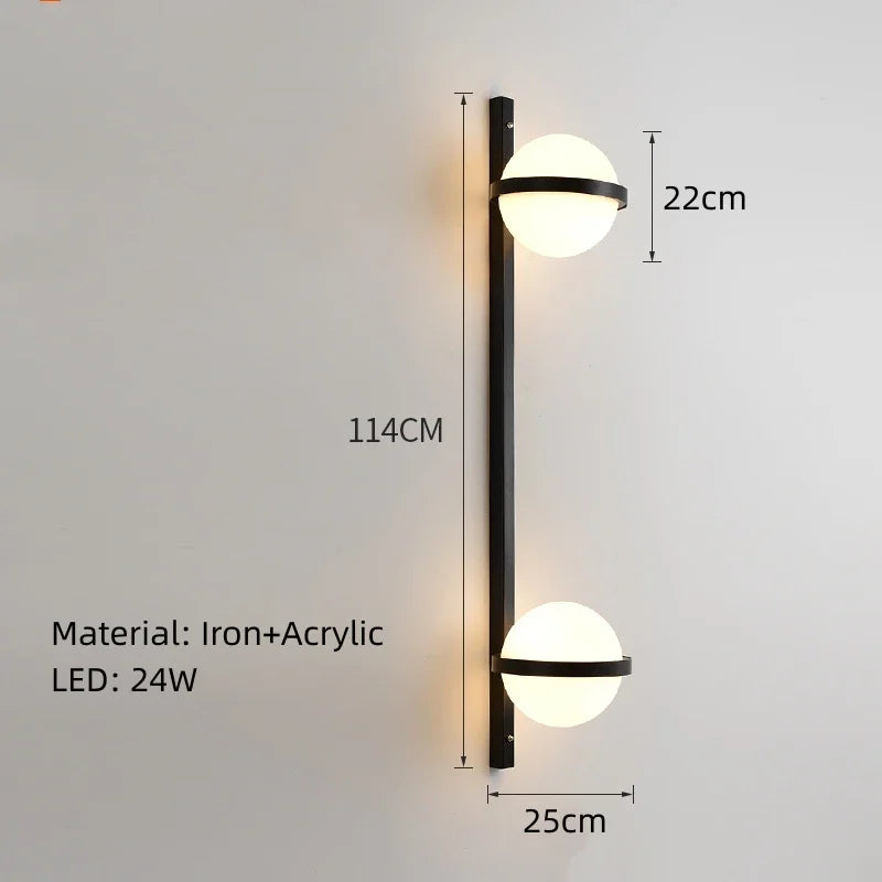 Giselle Arc Sculptural Acrylic Wall Sconce – product view 7