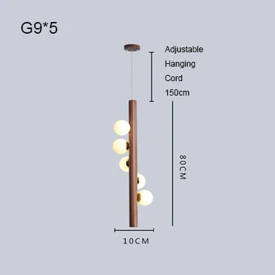 Onda Axis Wood Pendant Light – Dimmable – product detail 8