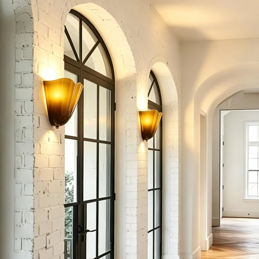 Glass Wall Sconce – European Classic for Bedroom, Hallway, Living Room | Coralie Beam by Evenlyr