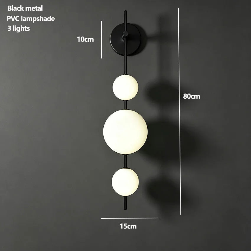 Metal Globe Wall Sconce – Modern LED for Bedroom & Bedside, Hallway & Entryway, Living Room | Evania Line by Evenlyr
