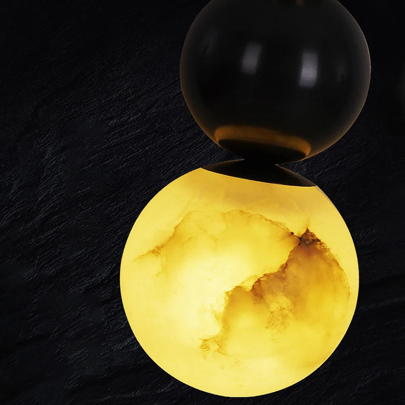 Helian Halo Marble Wall Sconce – product view 6