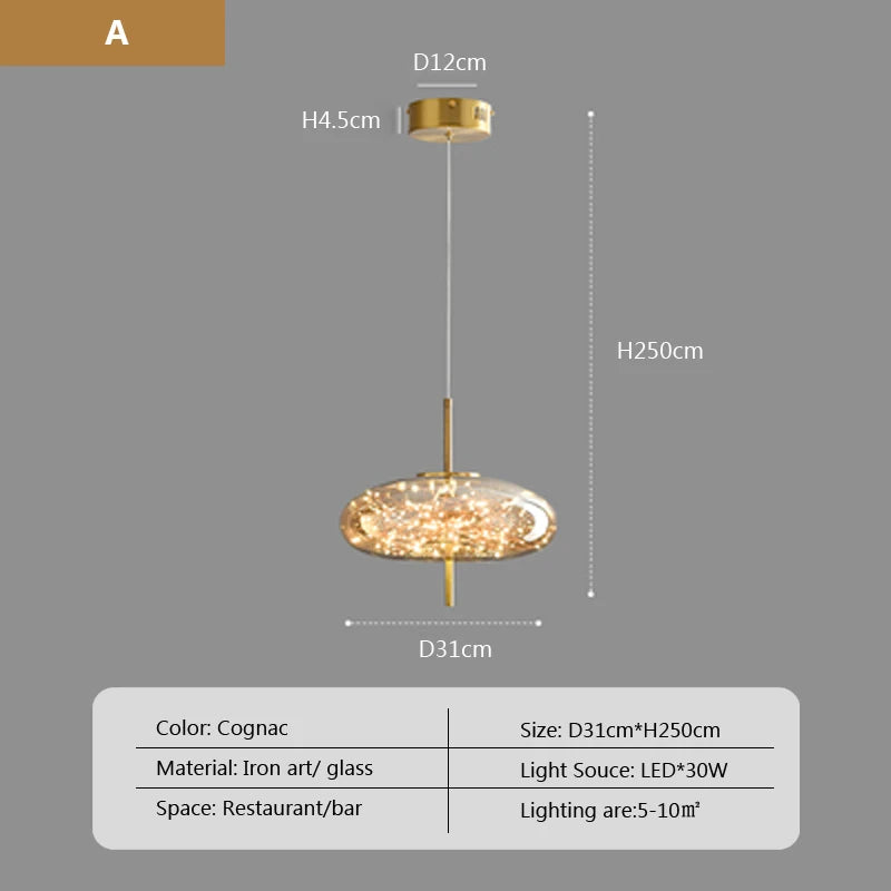 Arco Form Glass Chandelier – Nordic – product detail 9