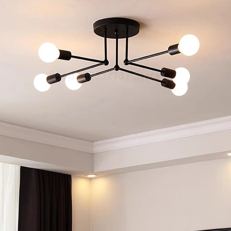 Metal Chandelier – Modern for Living Room, Dining Room & Kitchen | Alora Frame by Evenlyr