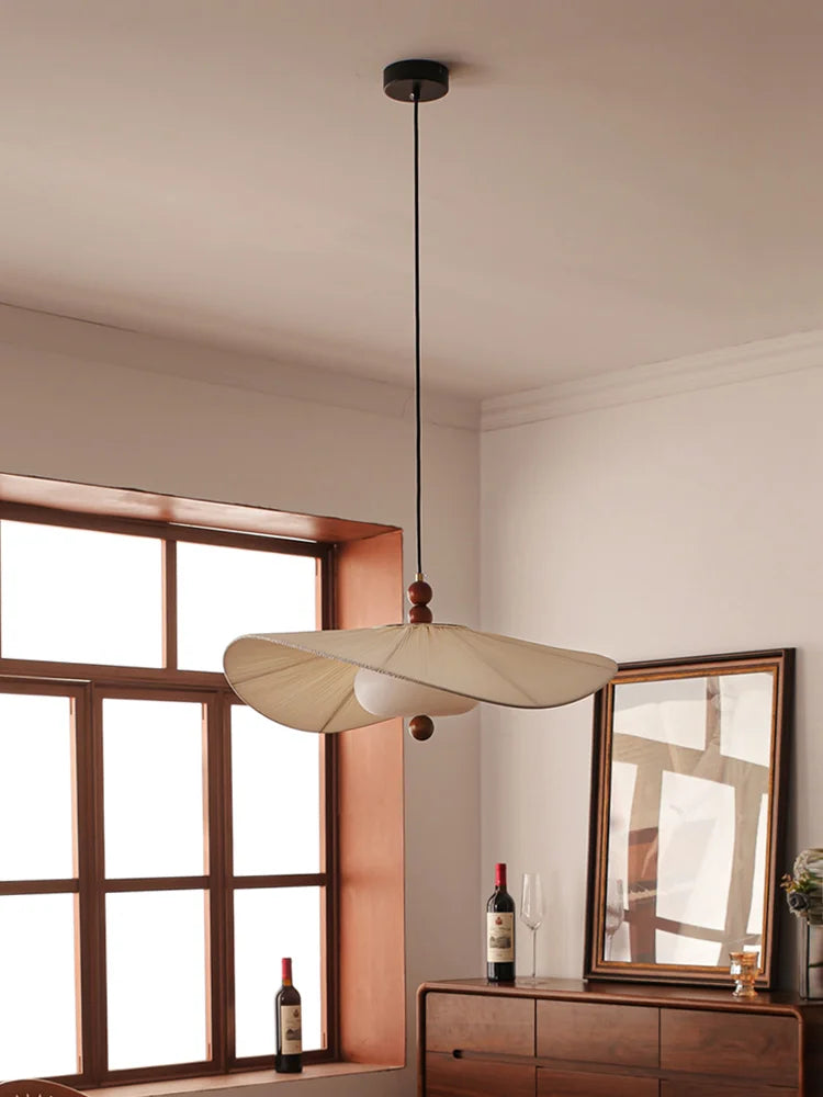 Fabric & Glass Chandelier – Wabi-Sabi Vintage for Hotel & Hospitality, Restaurant & Café | Elowen Veil by Evenlyr