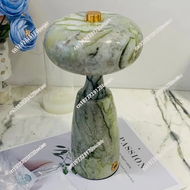 Marble Table Lamp – Modern Minimalist Cordless Rechargeable for Bedside, Hotel Room, Desk & Office | Celine Grove by Evenlyr