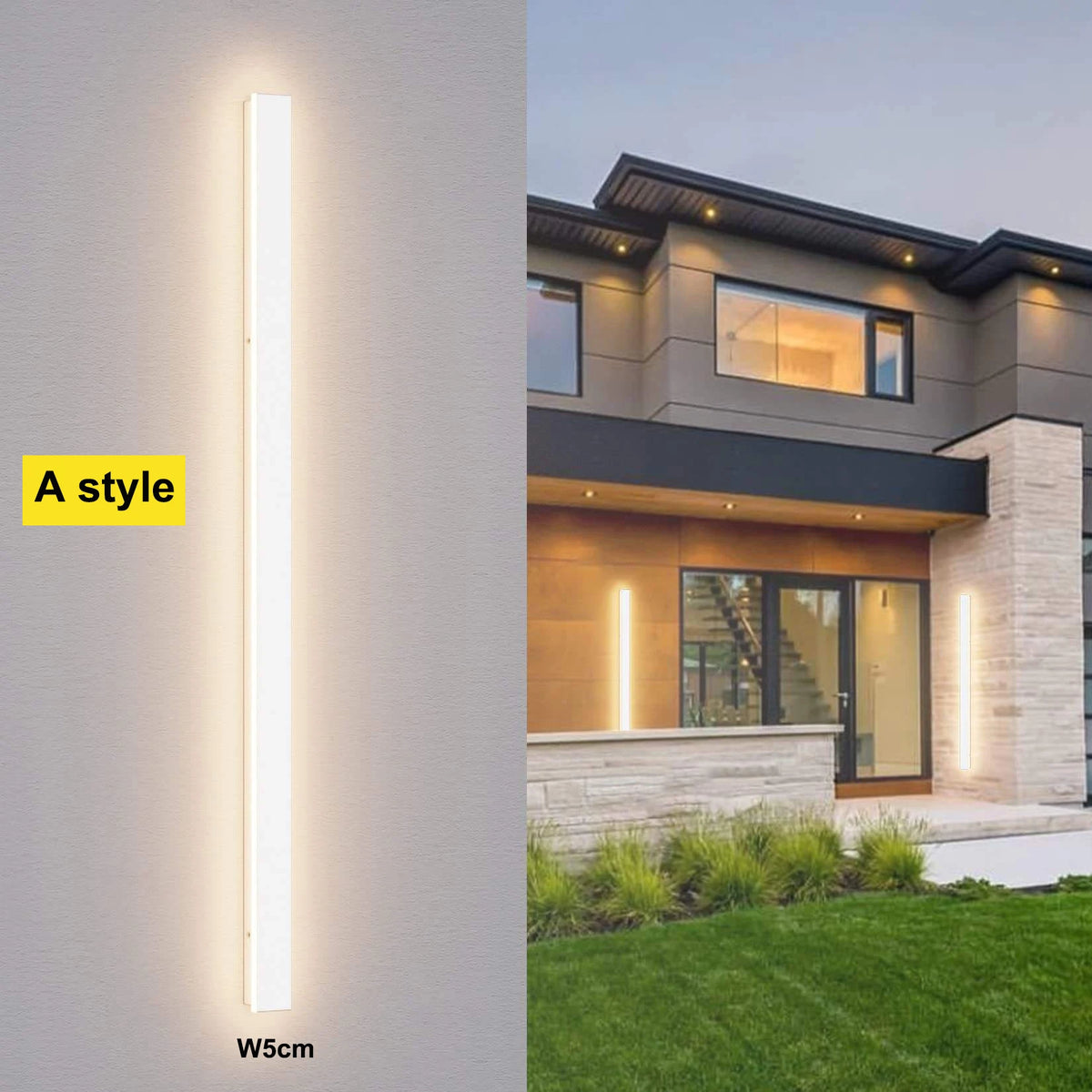 Aurelia Long Outdoor Wall Lantern for Garage