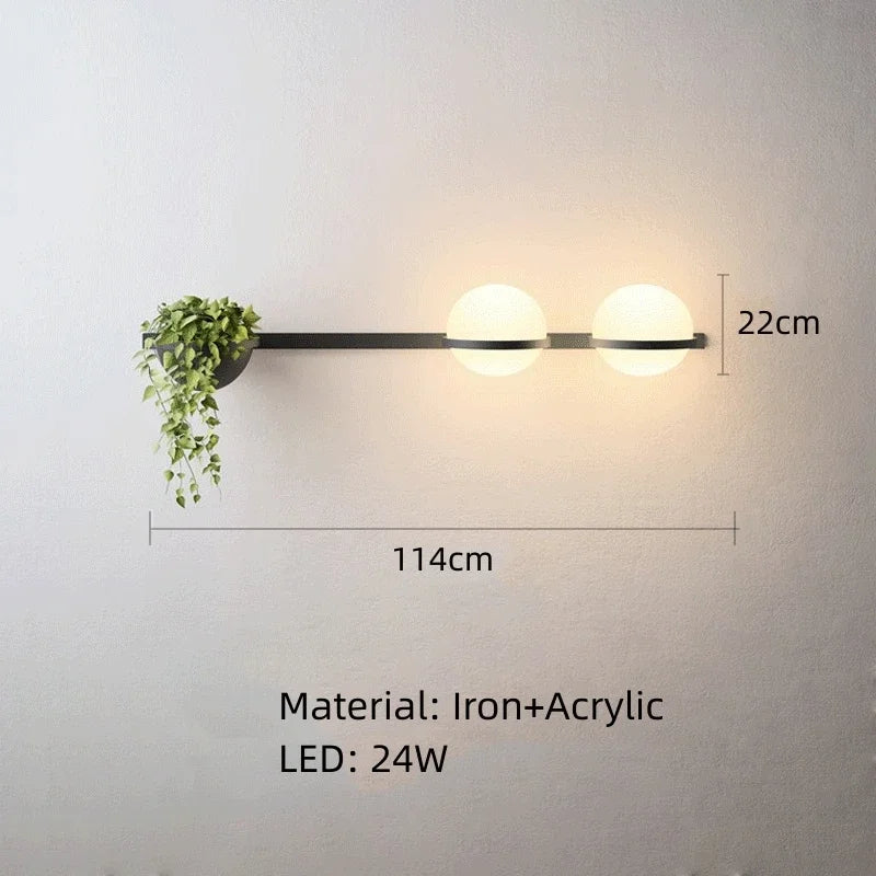 Giselle Arc Sculptural Acrylic Wall Sconce – product view 8