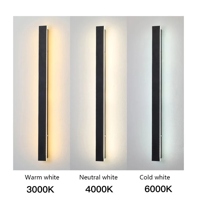 Liora Long Outdoor Wall Light for Porch – IP65 – detail view 2