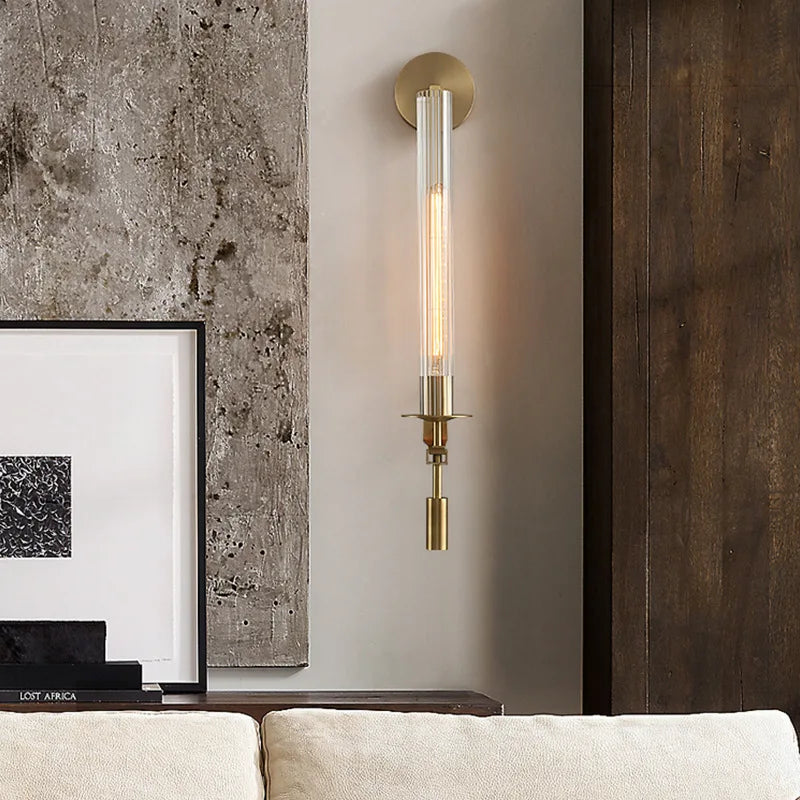 Xavia Veil Glass Wall Sconce – product view 2