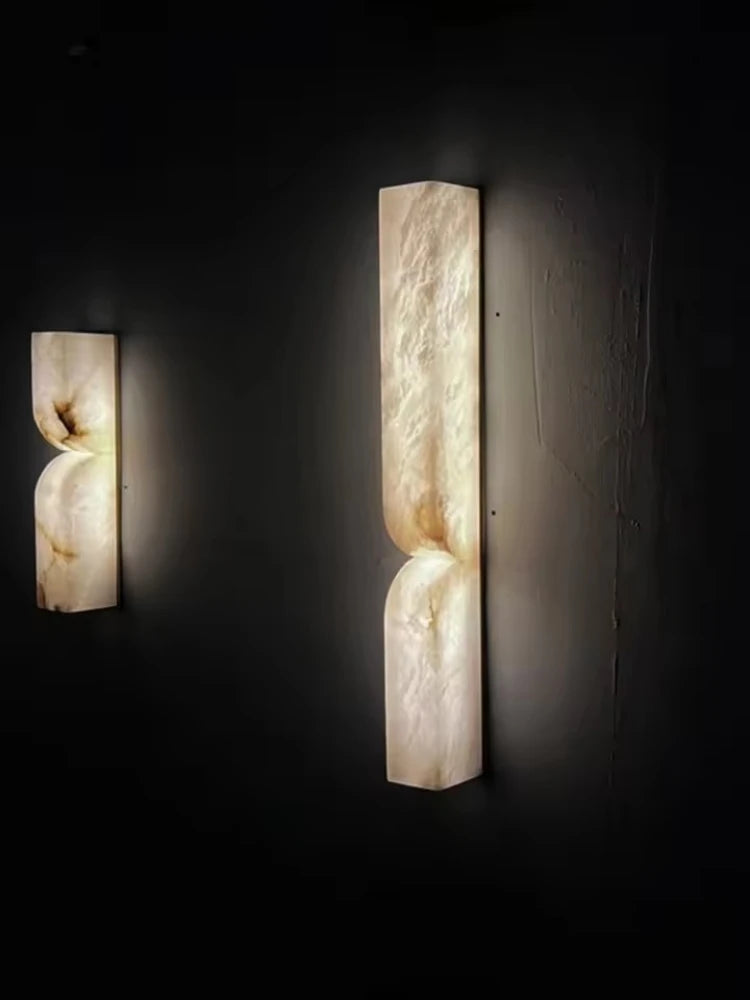 Helian Veil Alabaster Wall Sconce – product view 5