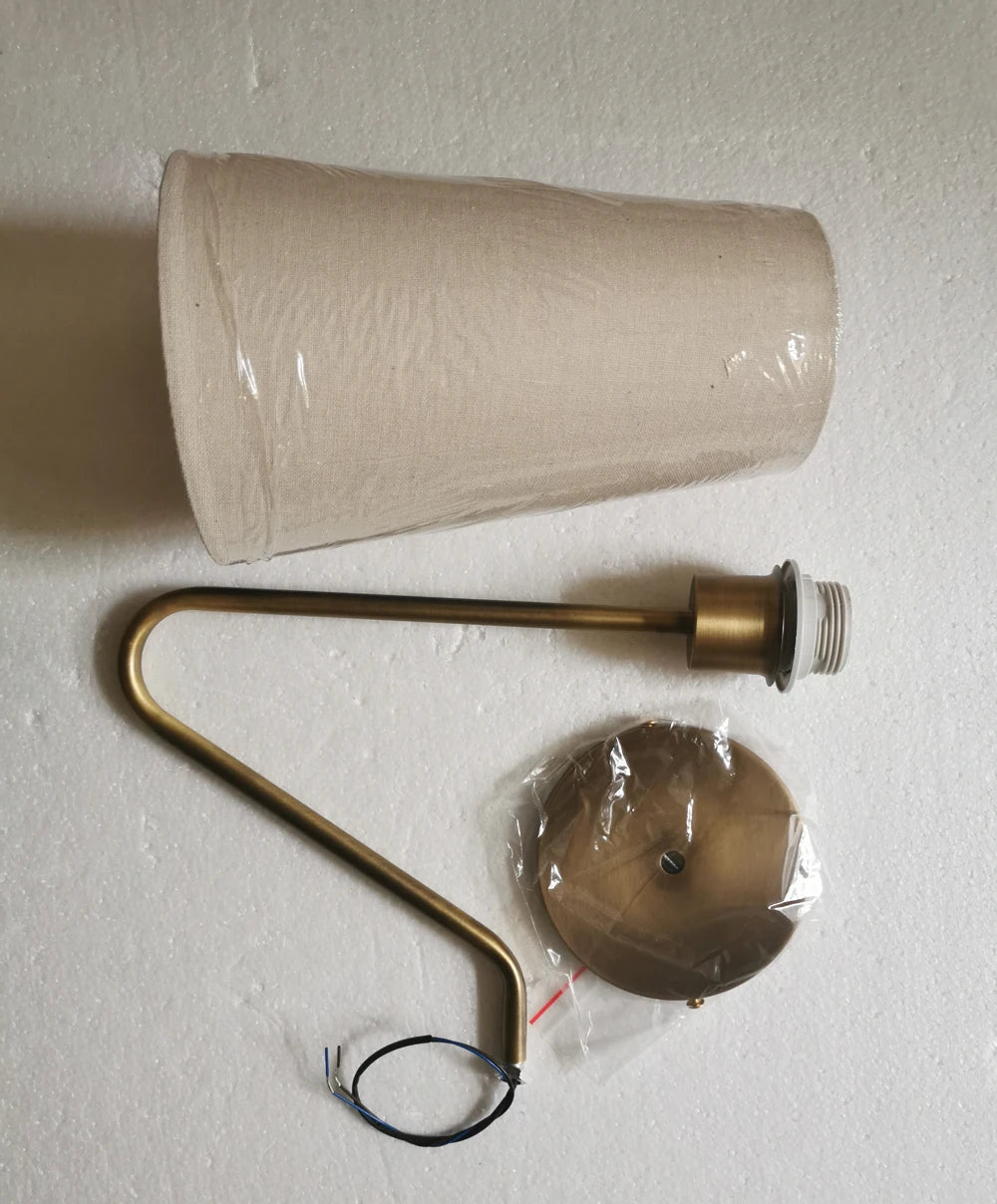 Thalia Veil Brass Wall Sconce – product view 5
