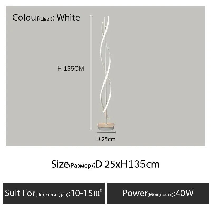 Eden Haven Glass Floor Lamp – Dimmable – product detail 8