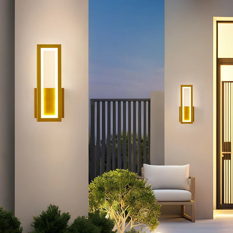 Palermo Minimalist Outdoor Wall Light for Porch
