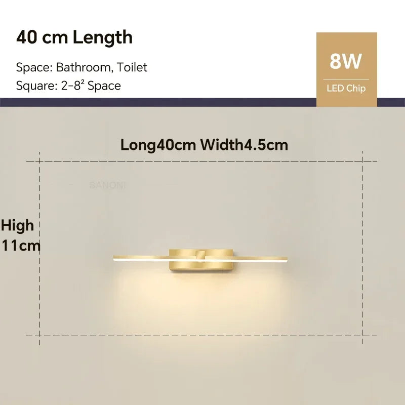 Metal Wall Sconce – Modern LED for Bathroom, Bedroom & Bedside, Hallway & Entryway | Elara Dome by Evenlyr