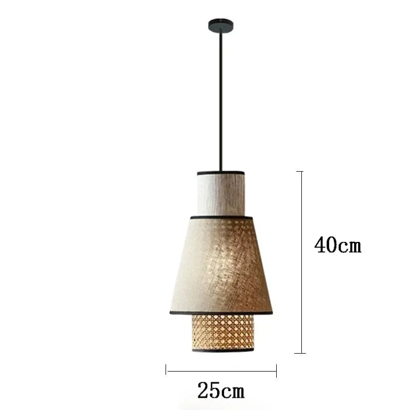 Rattan Chandelier – Vintage Modern for Dining Room, Living Room, Kitchen Island | Giselle Dome by Evenlyr