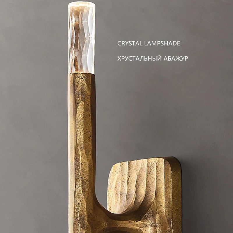 Brass Round Bedside Reading Wall Light – detail view 5