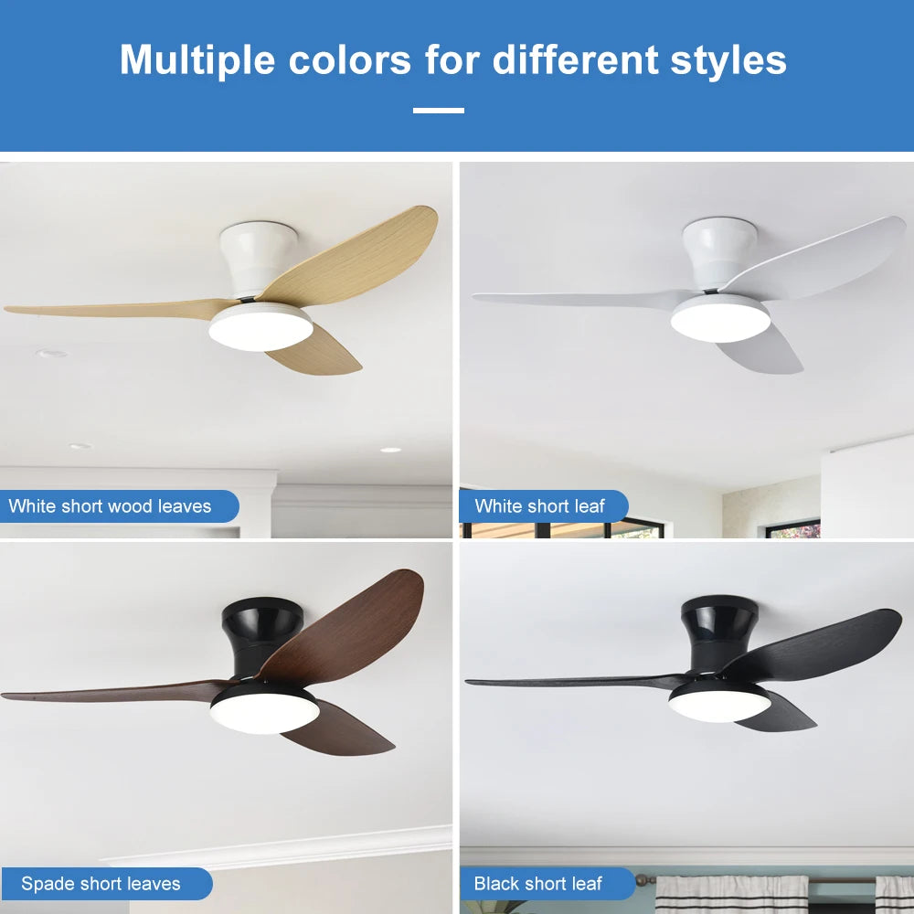 Ilaria Integrated High-Airflow Ceiling Fan Light for Bedroom
