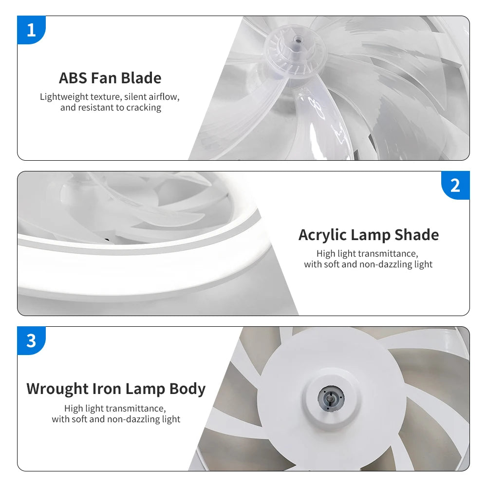 Neroli 6-Speed Dimmable Ceiling Fan Light – Remote Control – detail view 6