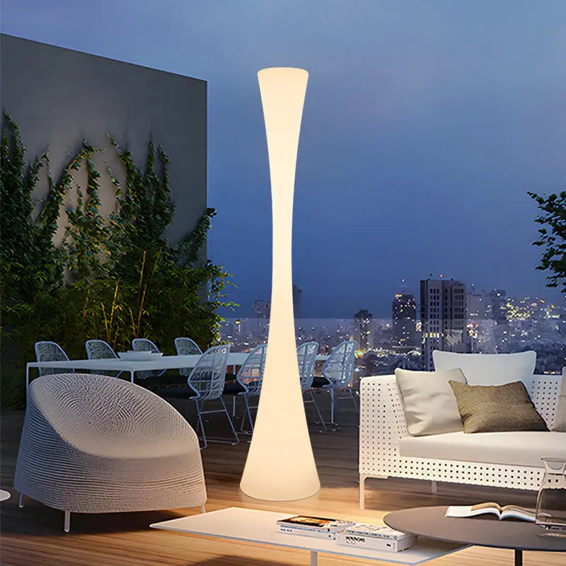Aurelia Spiral Outdoor Outdoor Light – Water-Resistant styled in a living room interior