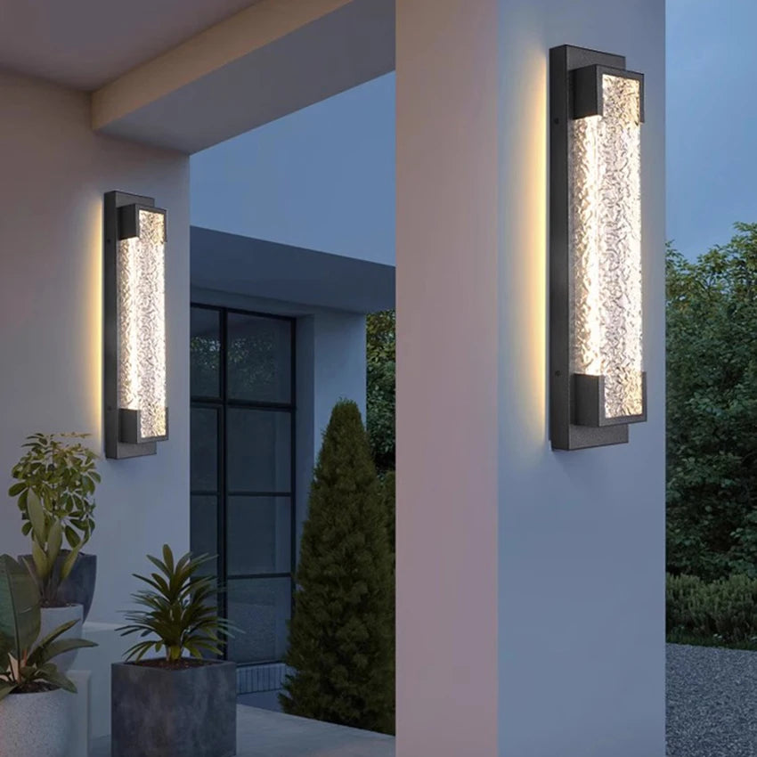 Palermo Stainless Steel Linear Outdoor Wall Light for Exterior Wall – detail view 4