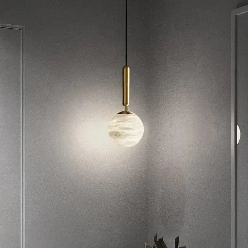Vela Pillar Natural Marble Chandelier – Luxury – product detail 4