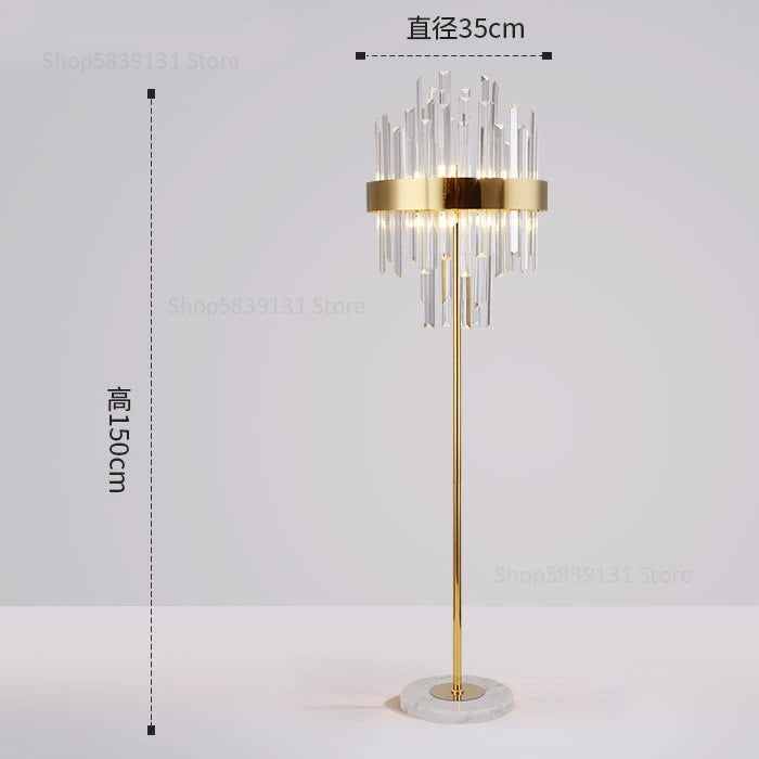 Lune Crown Glass Floor Lamp – Nordic – product detail 17