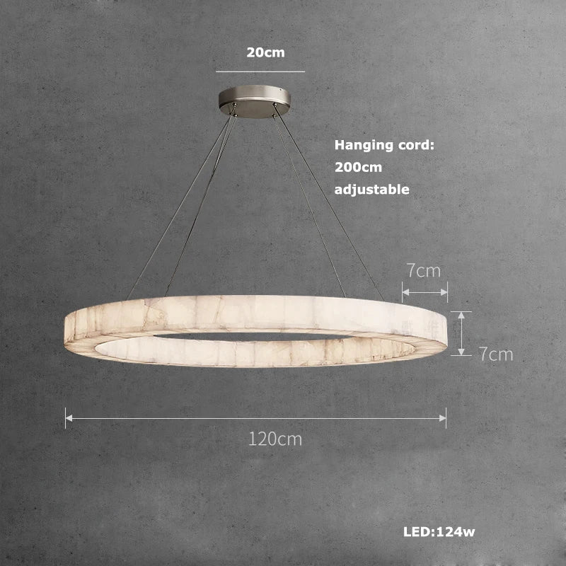 Aurelia Spiral Natural Marble Chandelier – Dimmable – product detail 15