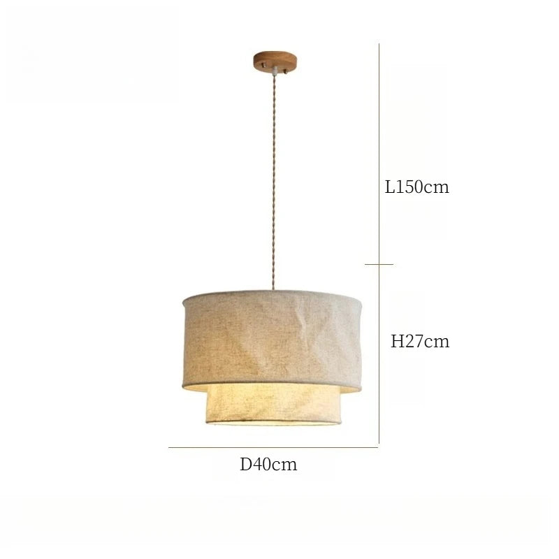 Fabric Chandelier – Wabi-Sabi Japanese for Living Room | Elowen Crest by Evenlyr