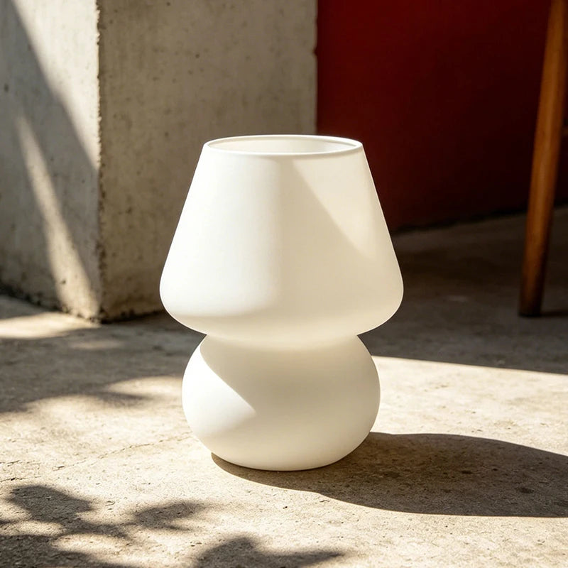 Murano-Style Glass Table Lamp – Modern Minimalist Dimmable LED for Bedside, Desk & Office, Living Room | Bellara Petal by Evenlyr