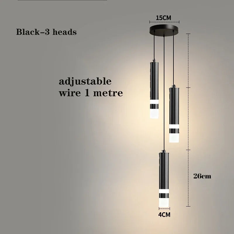 Metal Chandelier – Modern LED for Living Room, Bedroom & Bedside | Alora Crest by Evenlyr