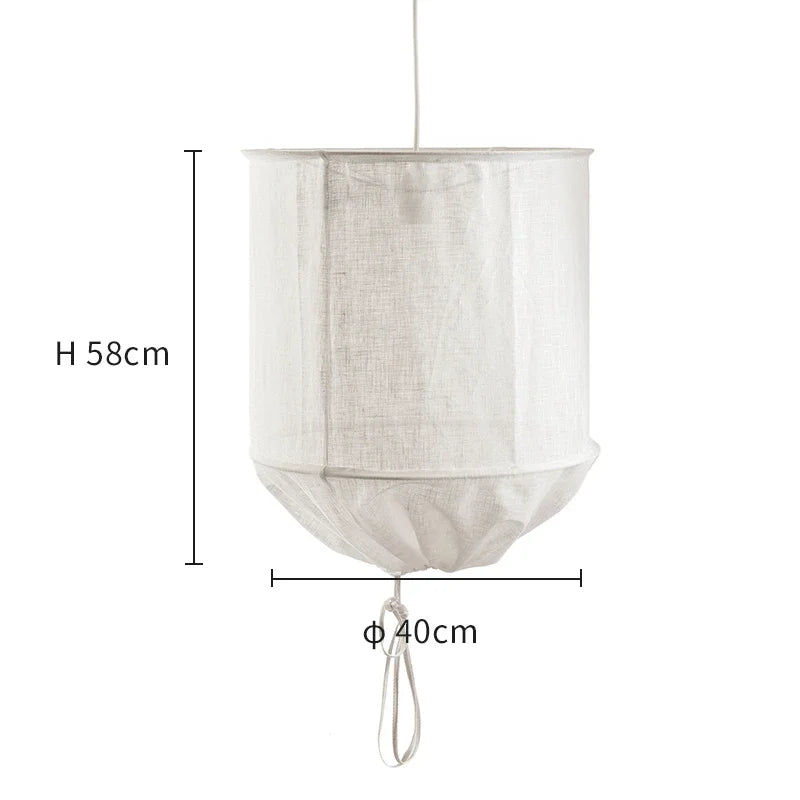 Fabric Chandelier – Wabi-Sabi Japanese for Dining Room & Kitchen, Restaurant & Café | Maris Frame by Evenlyr