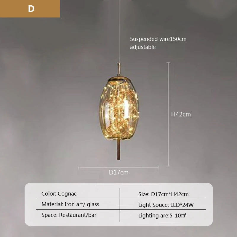 Arco Form Glass Chandelier – Nordic – product detail 12