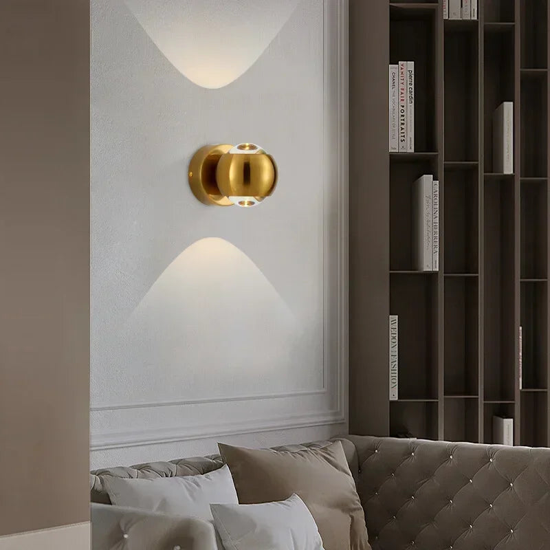 Glass Wall Sconce – Nordic Modern for Bedroom, Hallway, Living Room | Delphine Beam by Evenlyr
