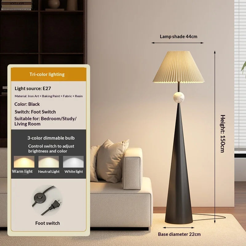 Cielo Flare Fabric Floor Lamp – Dimmable – product detail 7