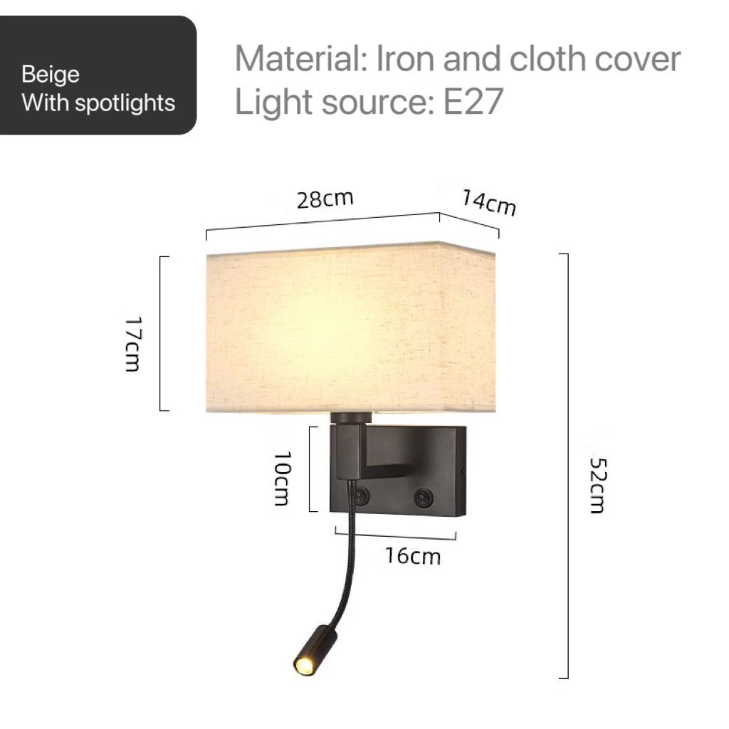 Wren Veil Fabric Wall Sconce – product view 12