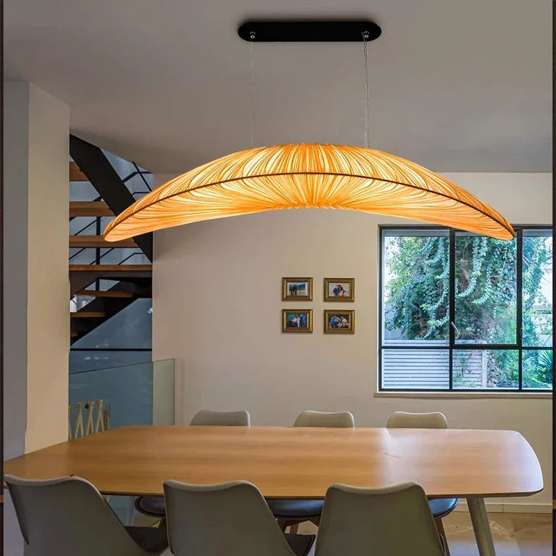 Fabric Chandelier – Nordic Modern for Dining Room, Living Room, Foyer | Delphine Arc by Evenlyr