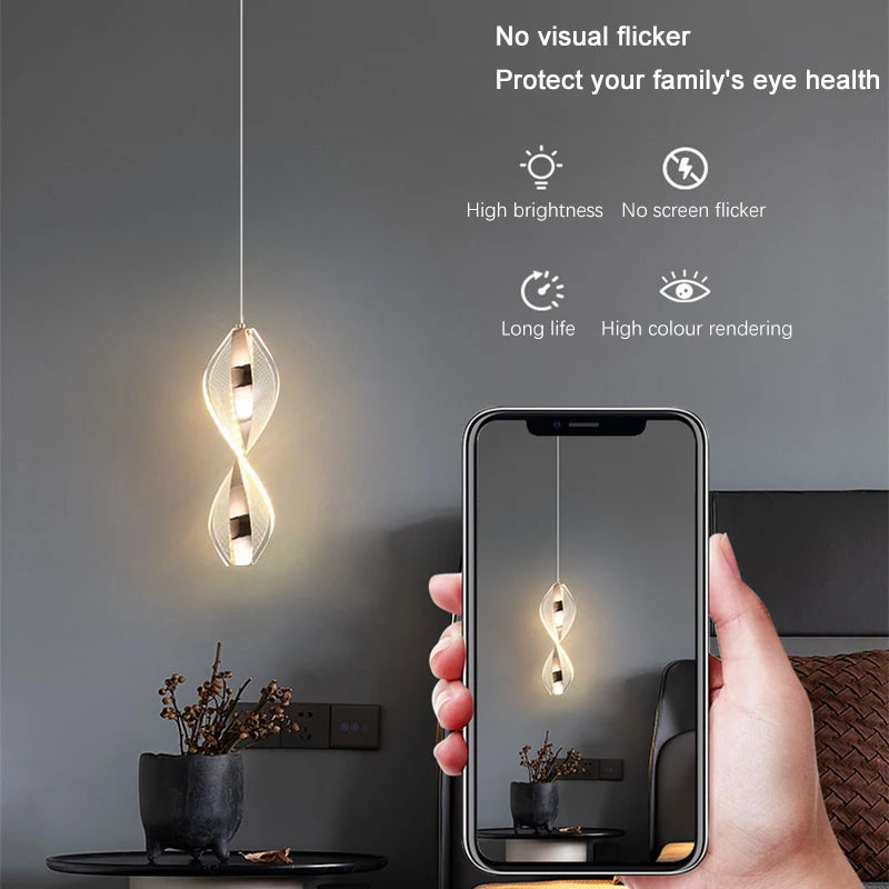 Soren Loop Acrylic Wall Sconce – Nordic – product detail 4